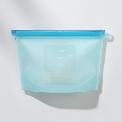 HomeCleanGoods™ SealFresh Reusable Silicone Zip Food Bags