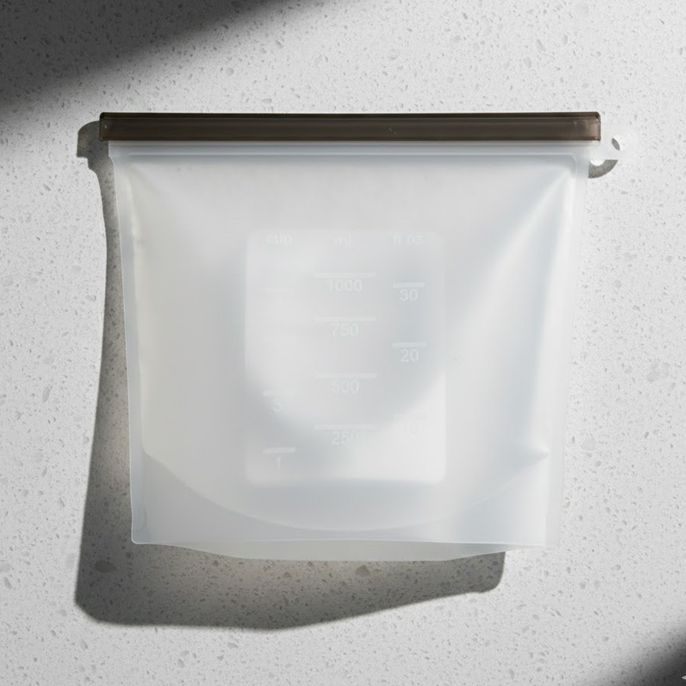 HomeCleanGoods™ SealFresh Reusable Silicone Zip Food Bags