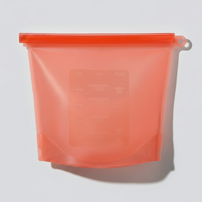 HomeCleanGoods™ SealFresh Reusable Silicone Zip Food Bags