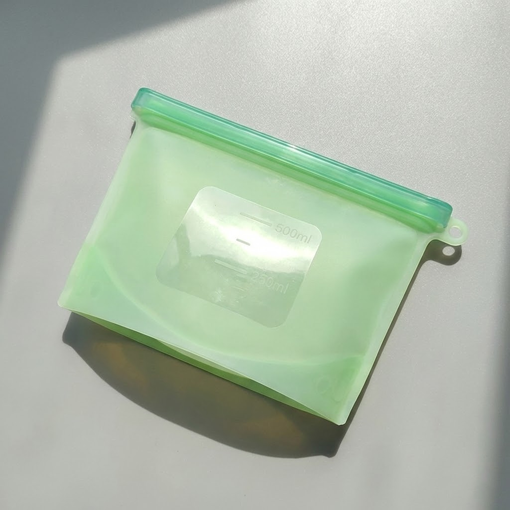 HomeCleanGoods™ SealFresh Reusable Silicone Zip Food Bags