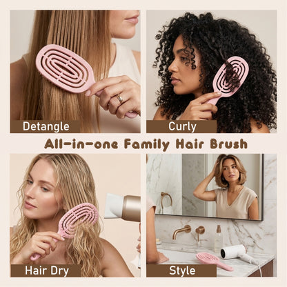 HomeCleanGoods™ SilkClean Detangle Quick-Dry Hair Brush