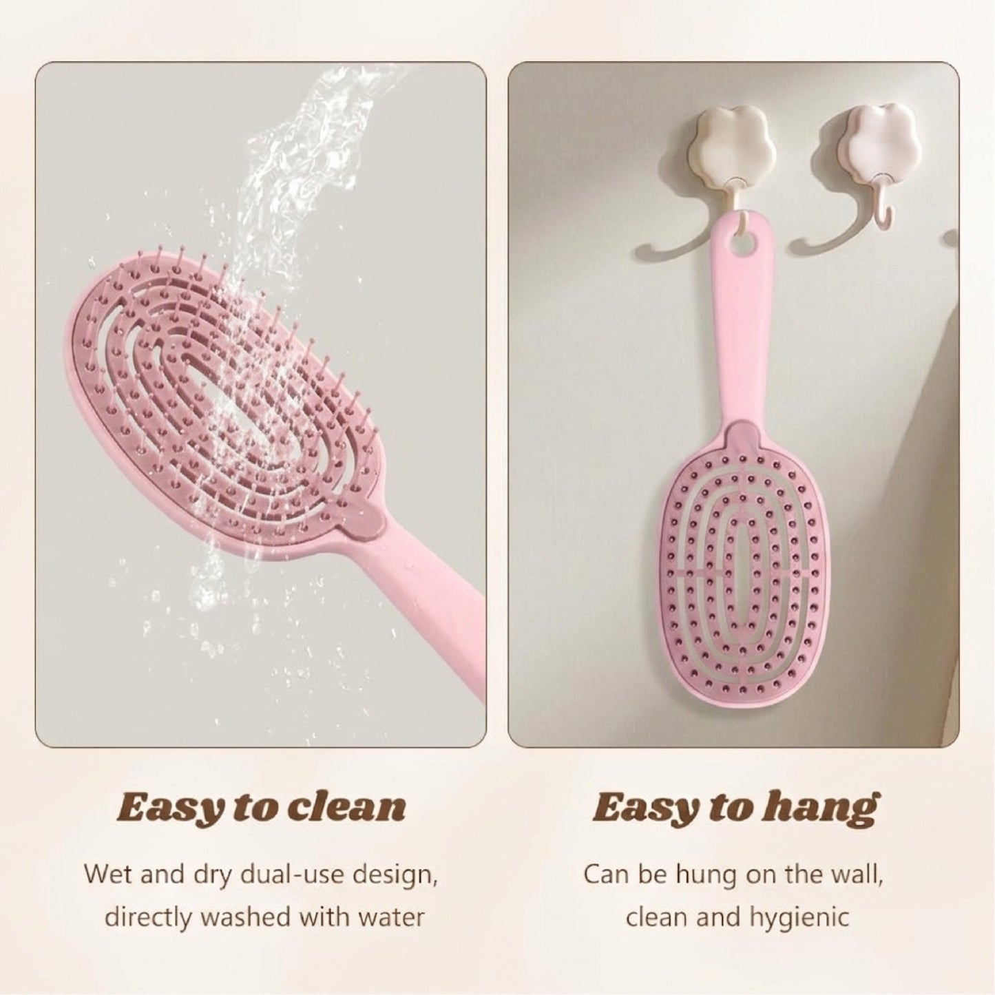 HomeCleanGoods™ SilkClean Detangle Quick-Dry Hair Brush