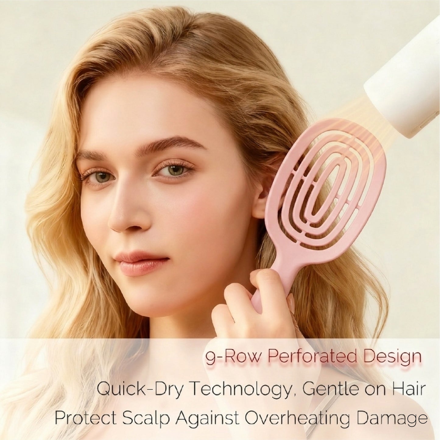 HomeCleanGoods™ SilkClean Detangle Quick-Dry Hair Brush