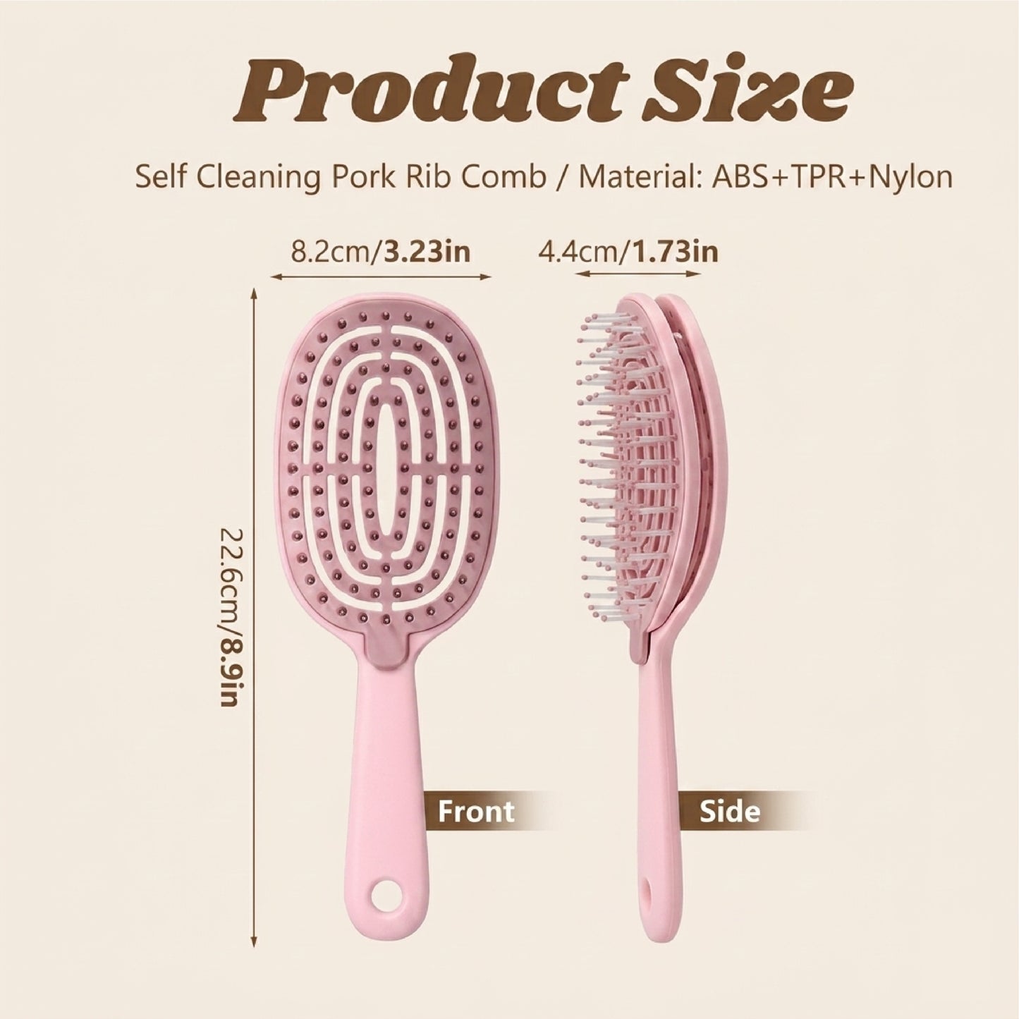 HomeCleanGoods™ SilkClean Detangle Quick-Dry Hair Brush