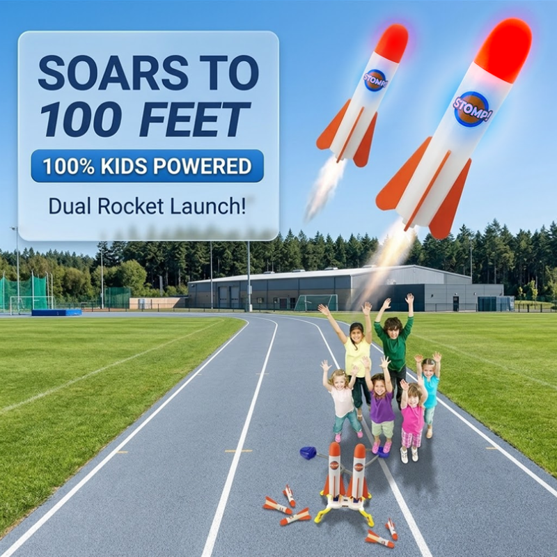 HomeCleanGoods™ SkyLaunch Kid Stomp Rocket Set