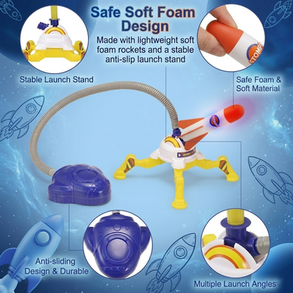 HomeCleanGoods™ SkyLaunch Kid Stomp Rocket Set