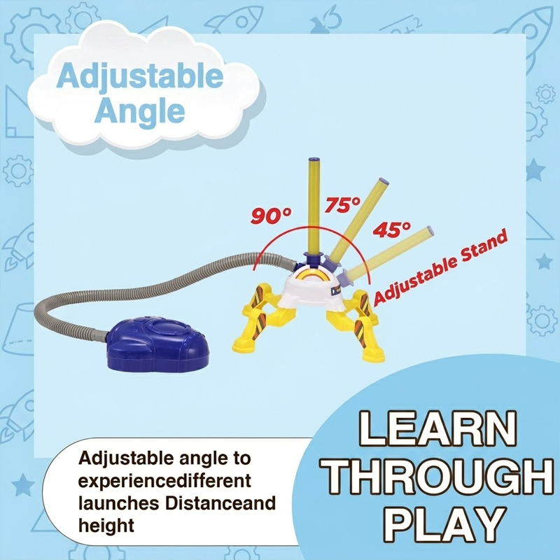 HomeCleanGoods™ SkyLaunch Kid Stomp Rocket Set