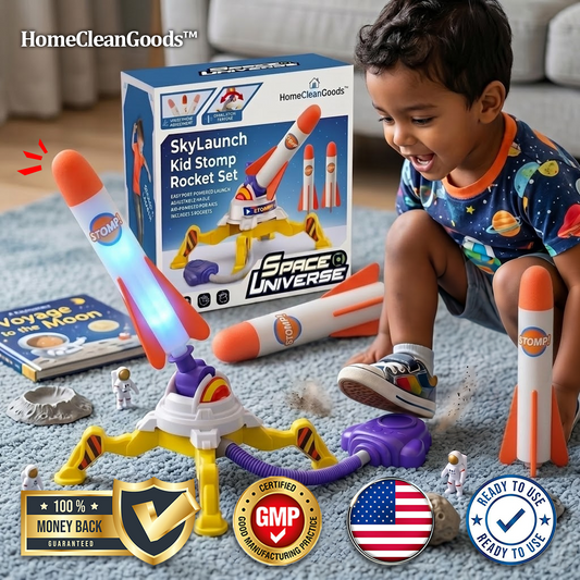 HomeCleanGoods™ SkyLaunch Kid Stomp Rocket Set