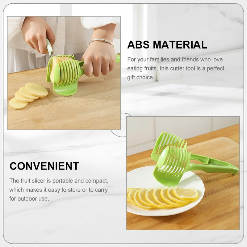 HomeCleanGoods™ SliceGrip 2-in-1 Food Slicer Tong