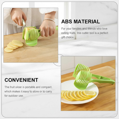 HomeCleanGoods™ SliceGrip 2-in-1 Food Slicer Tong