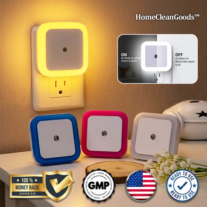 HomeCleanGoods™ SmartGlow Plug-In Auto Sensor Night Light