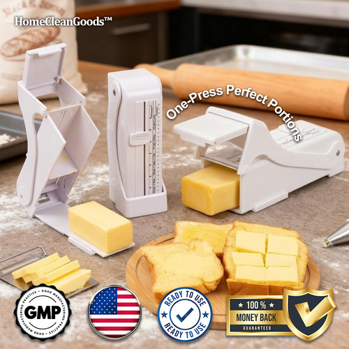 HomeCleanGoods™ SmartSlice Adjustable Butter Cutter Box