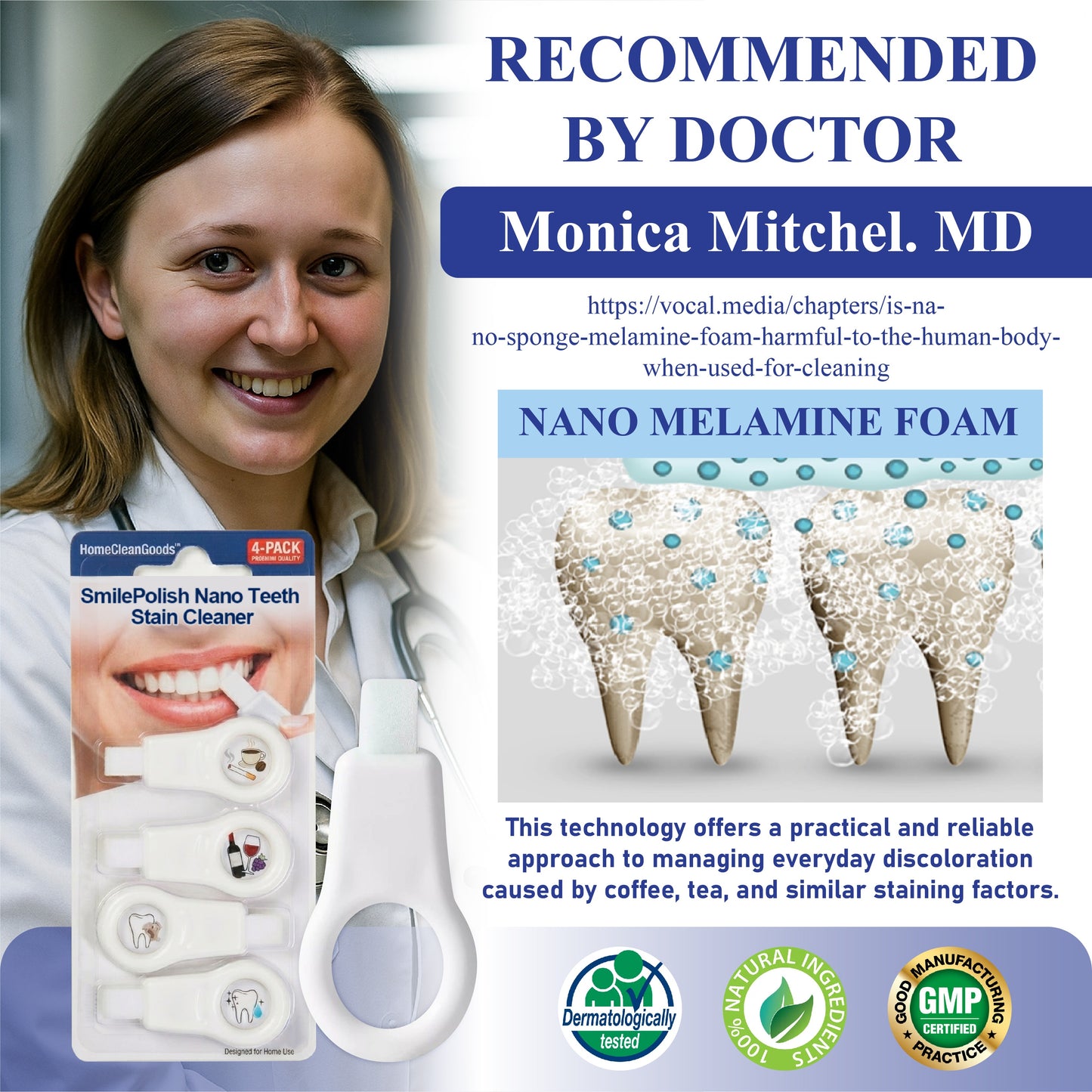 HomeCleanGoods™ SmilePolish Nano Teeth Stain Cleaner