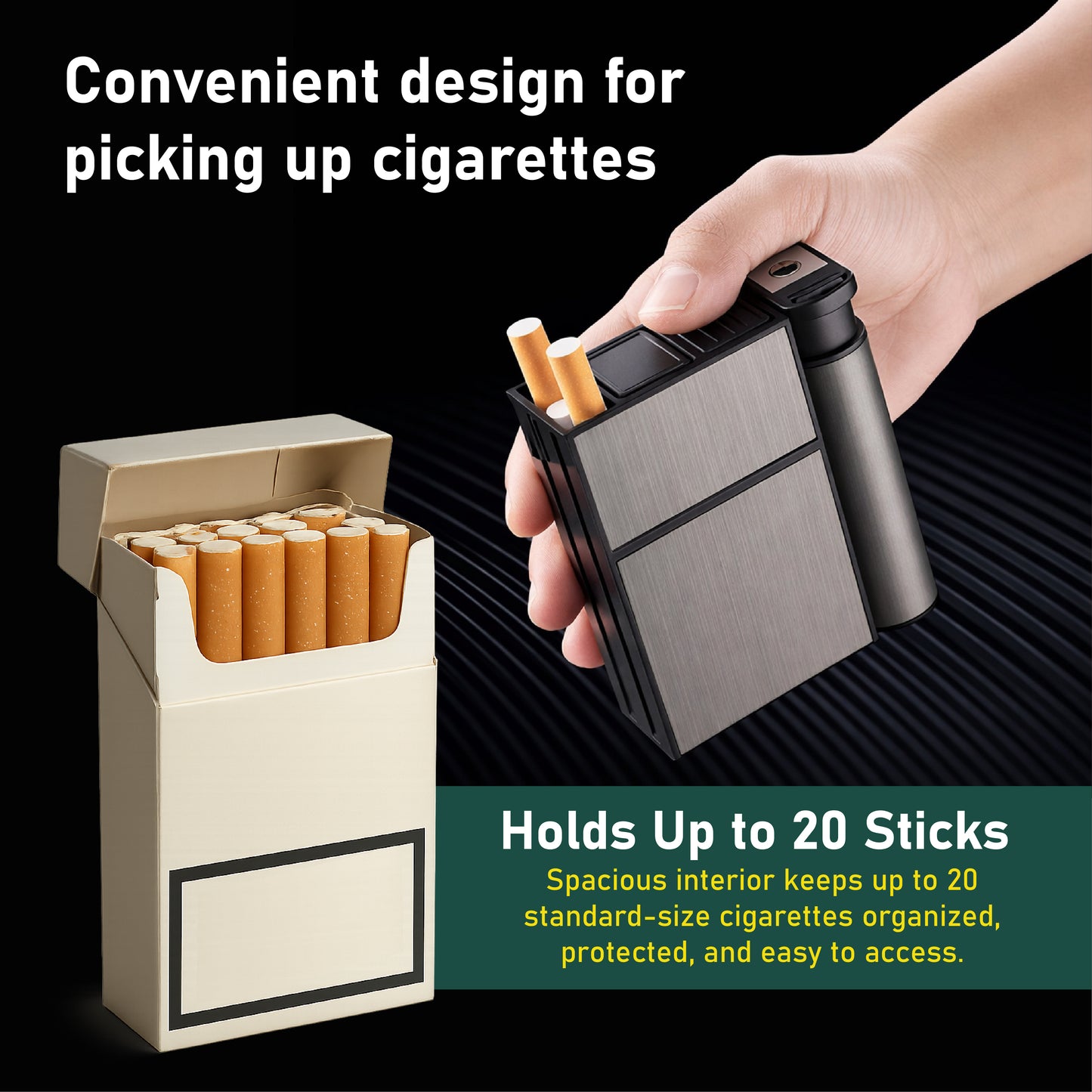 HomeCleanGoods™ SmokeMate Tight Seal Storage & Lighter Case