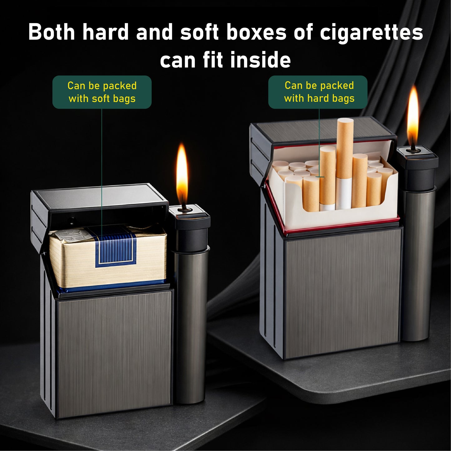 HomeCleanGoods™ SmokeMate Tight Seal Storage & Lighter Case
