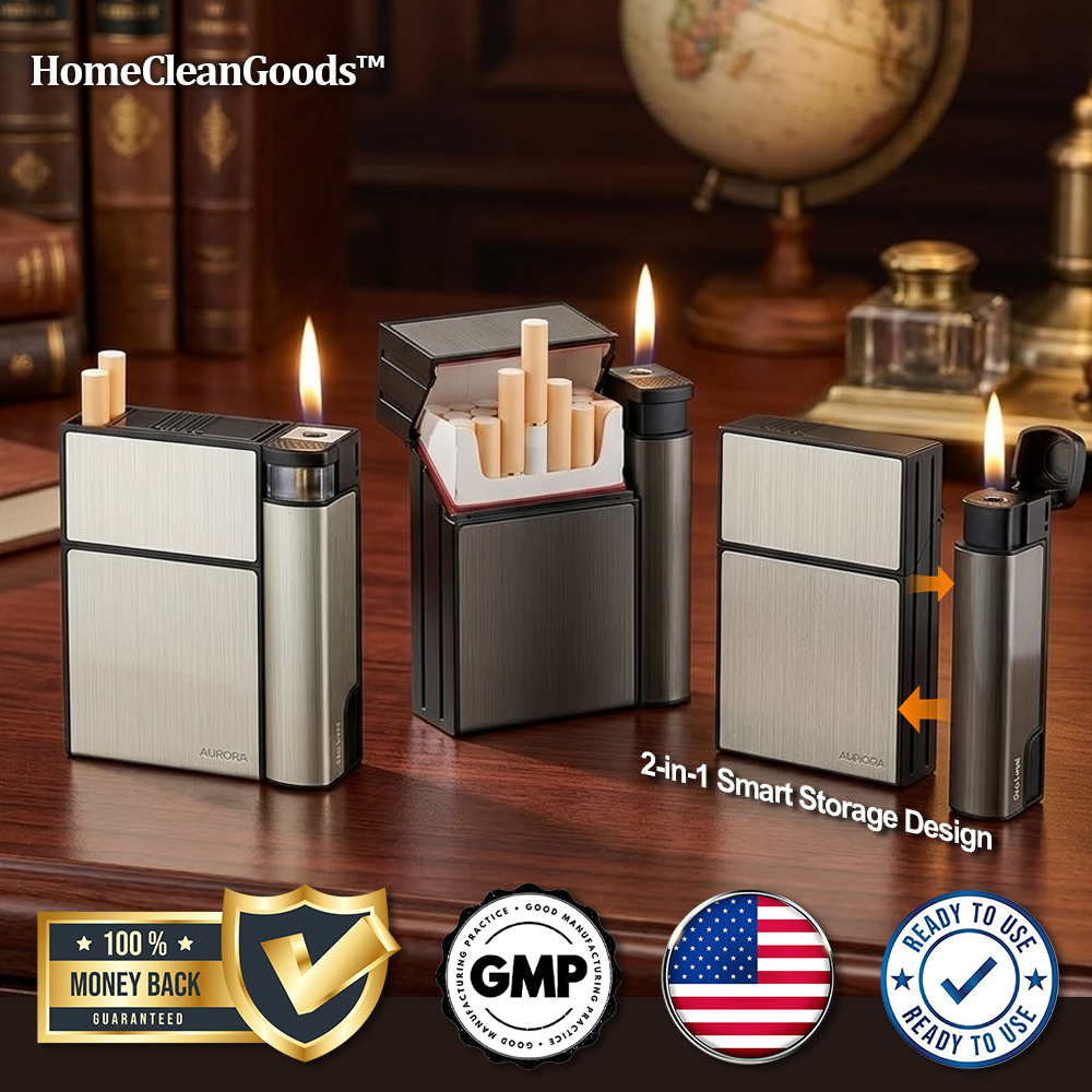 HomeCleanGoods™ SmokeMate Tight Seal Storage & Lighter Case