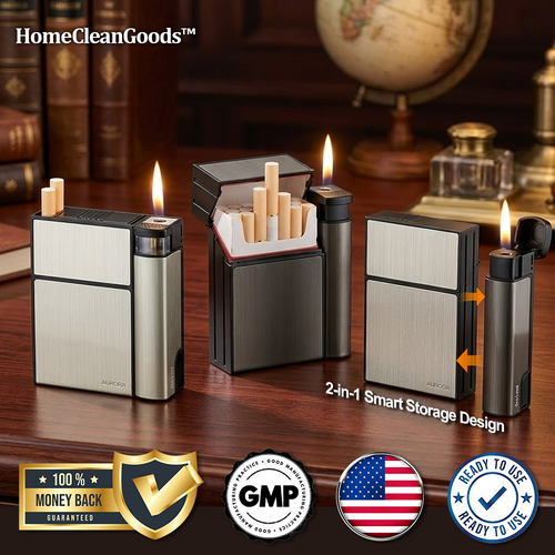 HomeCleanGoods™ SmokeMate Tight Seal Storage & Lighter Case
