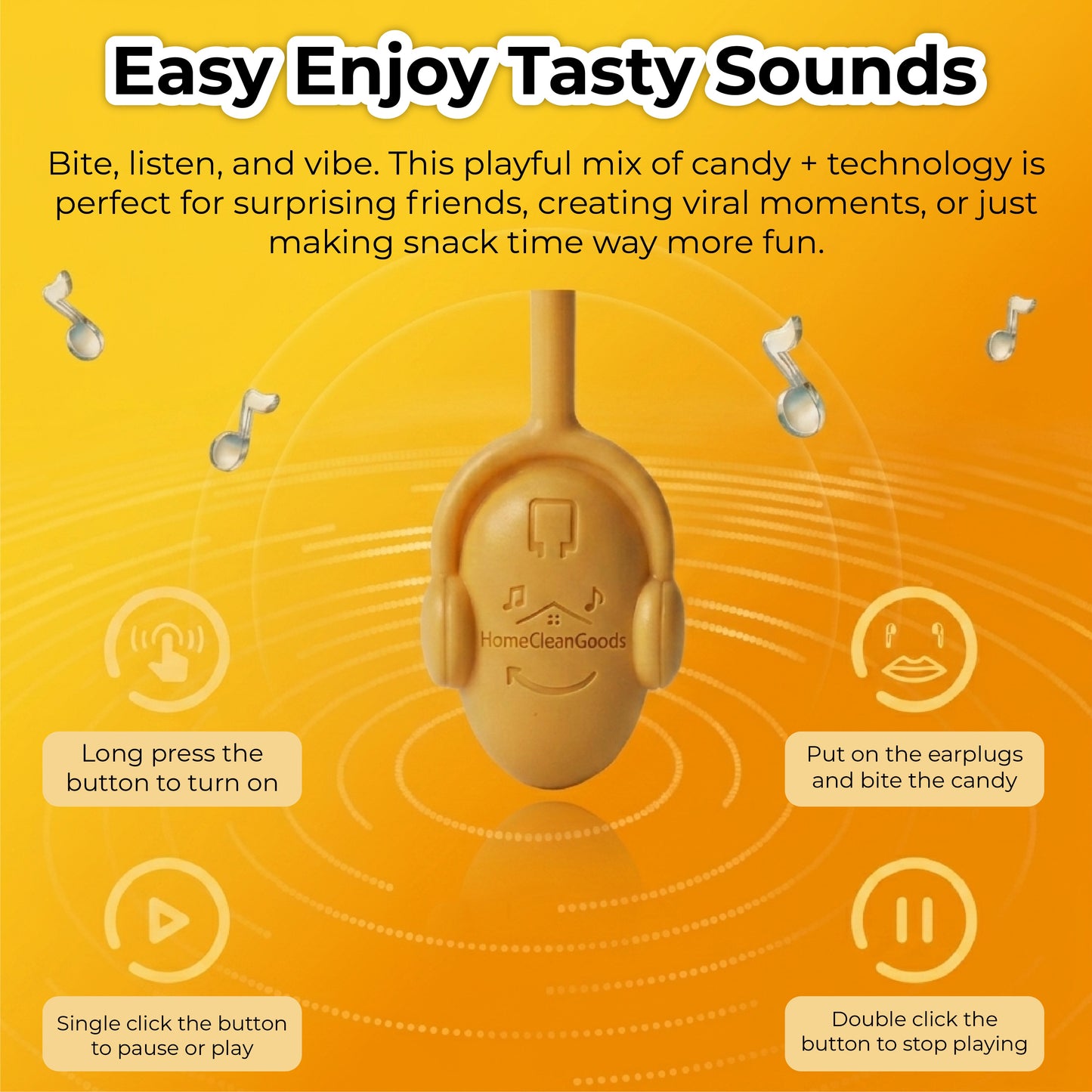 HomeCleanGoods™ SoundPop Music Lollipop