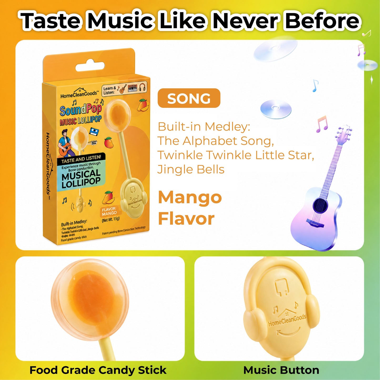 HomeCleanGoods™ SoundPop Music Lollipop