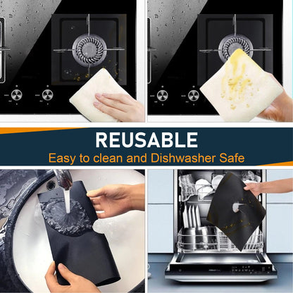 HomeCleanGoods™ SpillShield Non-Stick Stove Burner Covers