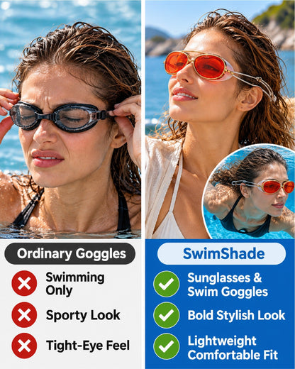 HomeCleanGoods™ SwimShade 2-in-1 Premium Sunglasses Goggles