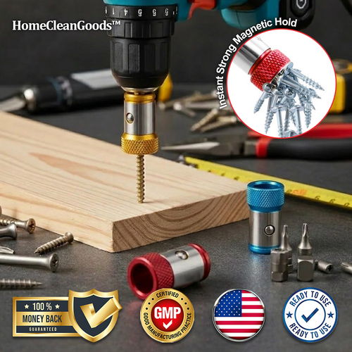 HomeCleanGoods™ ToolGrip Magnetic Screw Bit Ring