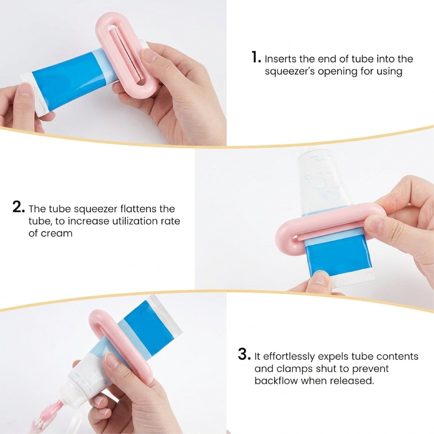 HomeCleanGoods™ TubePress Wall Squeezer Holder