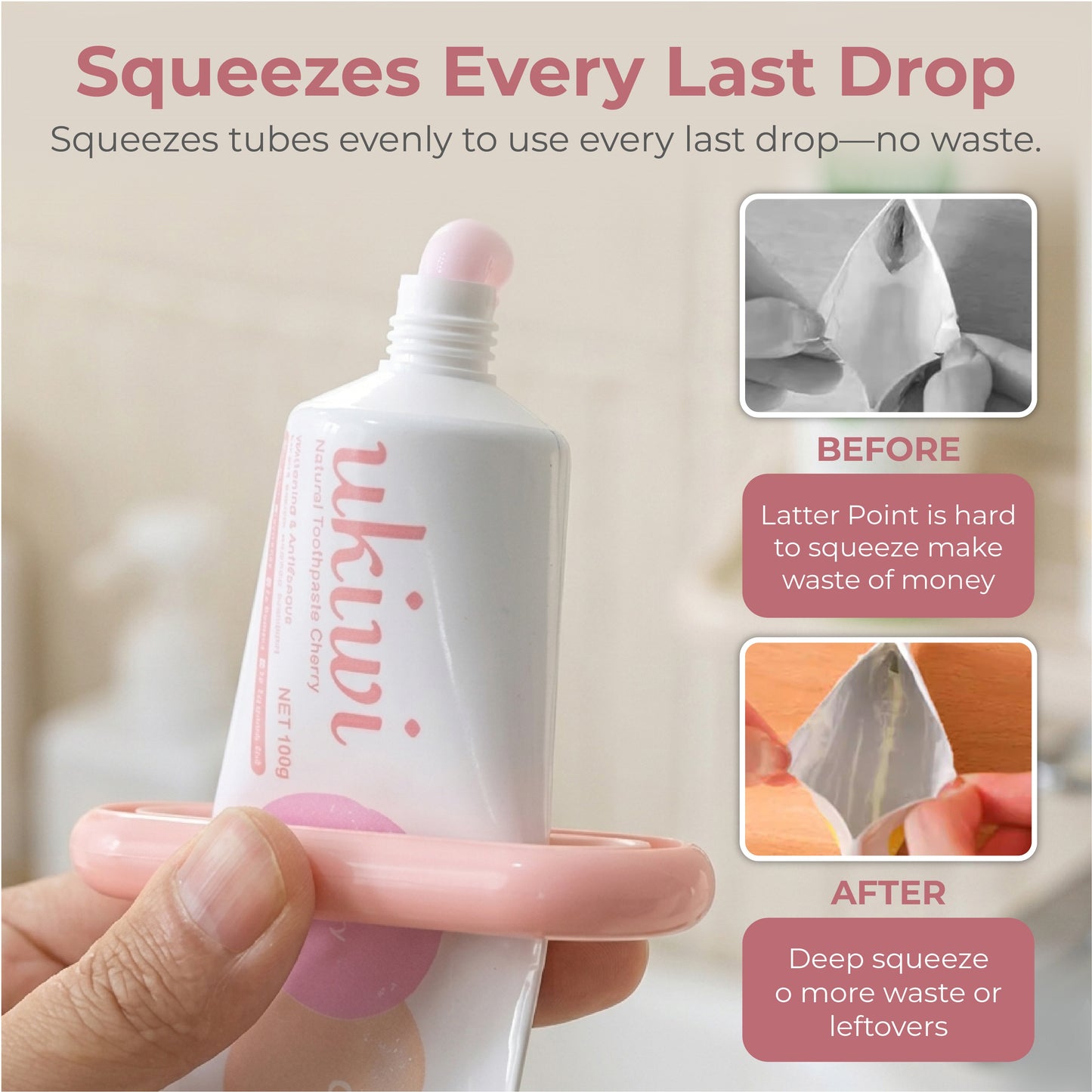 HomeCleanGoods™ TubePress Wall Squeezer Holder