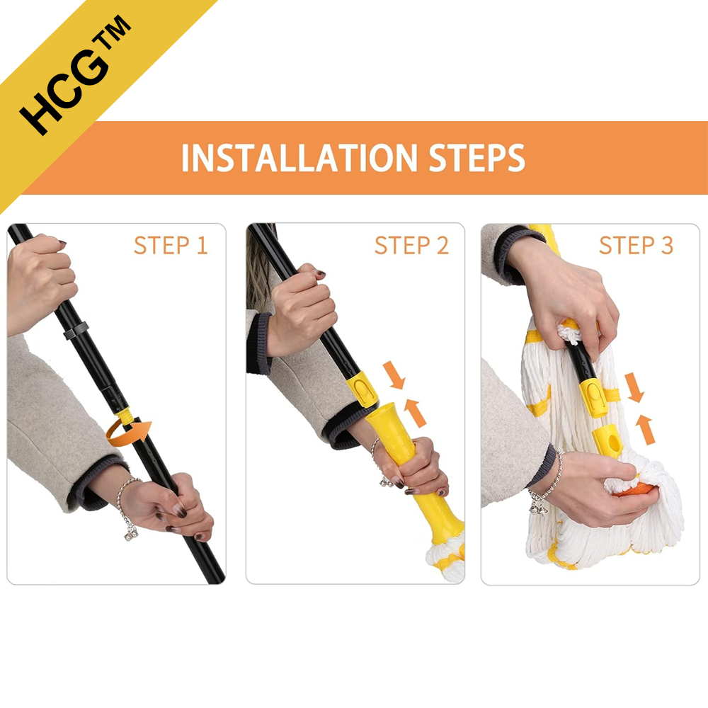 HomeCleanGoods™ Twist Clean Microfiber Floor Mop