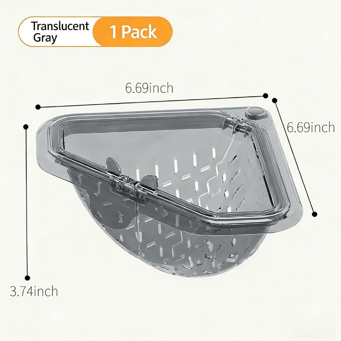 HomeCleanGoods™ TwistDrain Magnetic Triangle Sink Strainer