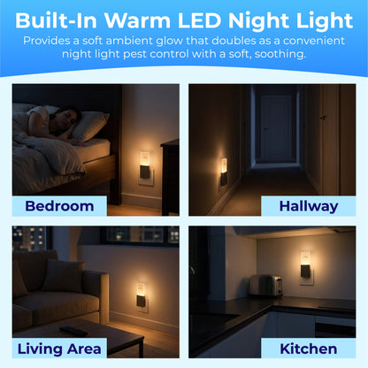 HomeCleanGoods™ USB Ultrasonic Pest Repeller Night Light