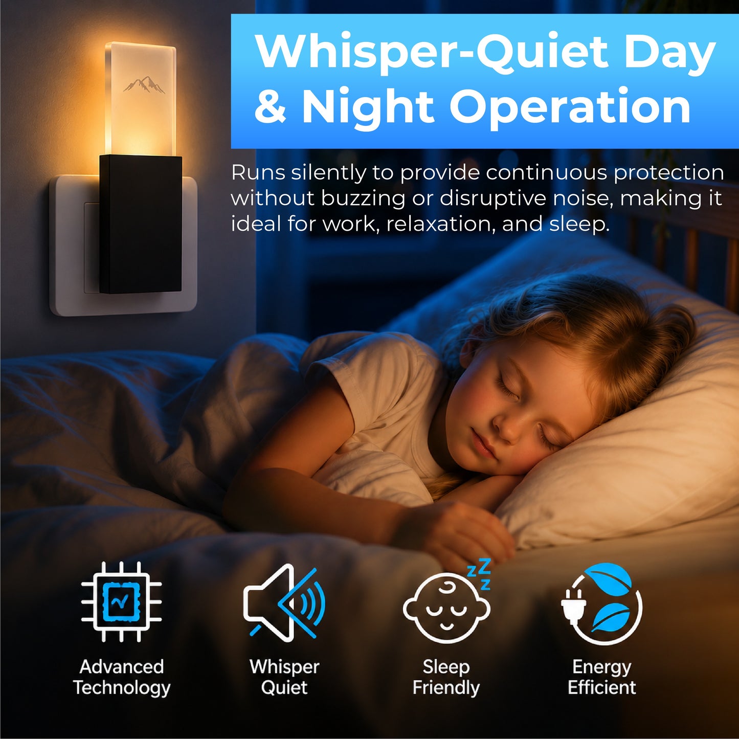 HomeCleanGoods™ USB Ultrasonic Pest Repeller Night Light
