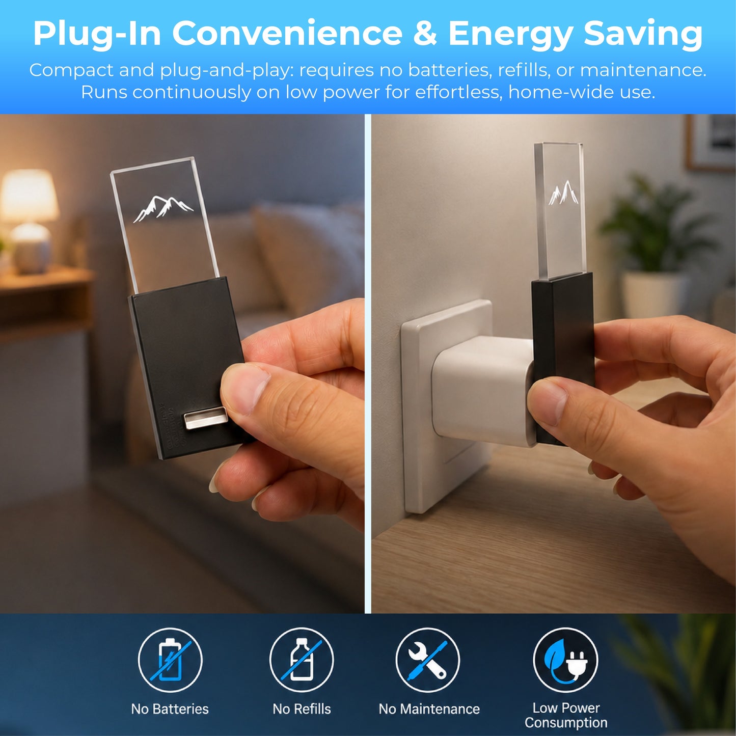 HomeCleanGoods™ USB Ultrasonic Pest Repeller Night Light