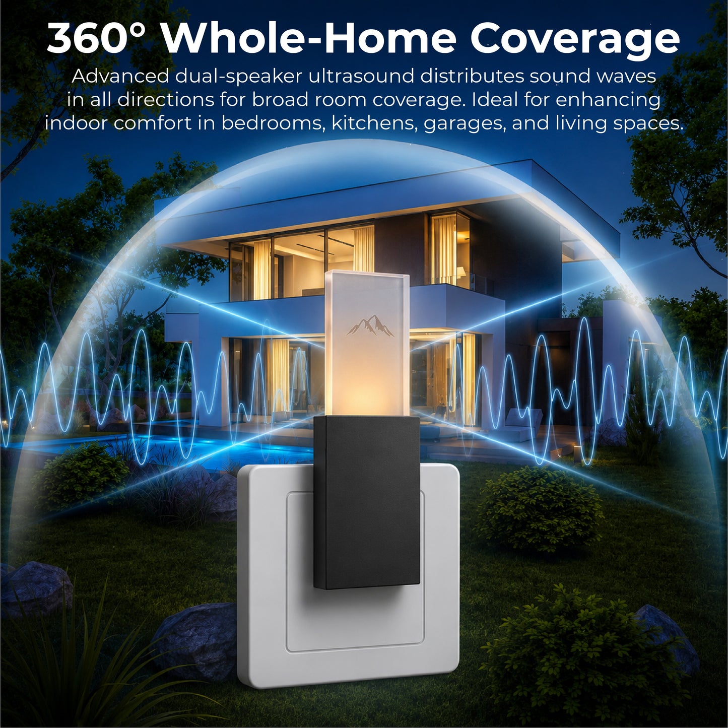 HomeCleanGoods™ USB Ultrasonic Pest Repeller Night Light