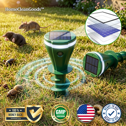 HomeCleanGoods™ YardShield Solar Ultrasonic Pests Repellent