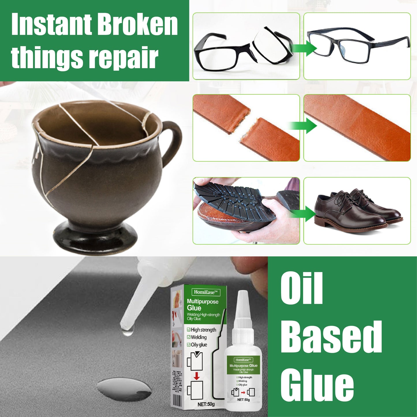 HomeCleanGoods™ Multipurpose Glue Welding High-strength Oily Glue